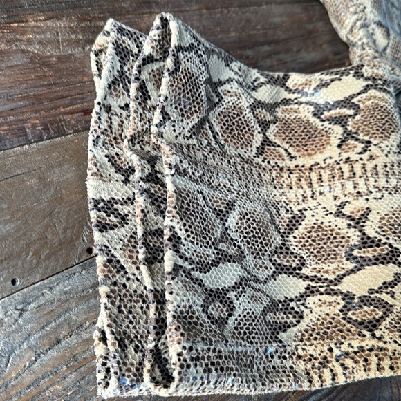 Vintage Vakko python embossed leather pants EVC size 28 - Picture 9 of 10